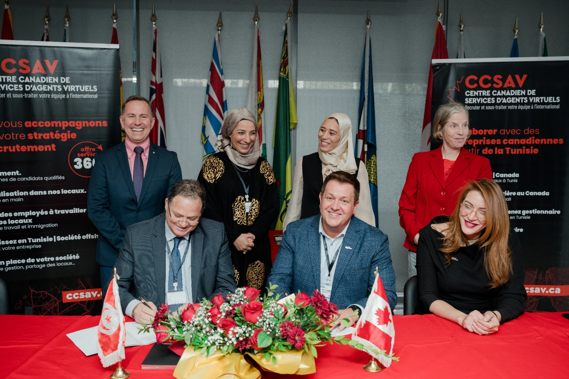Signature des conventions CCSAV avec cinq universités tunisiennes en présence de l'Ambassade du Canada