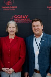 JP avec l'ambassadrice du canada en tunis